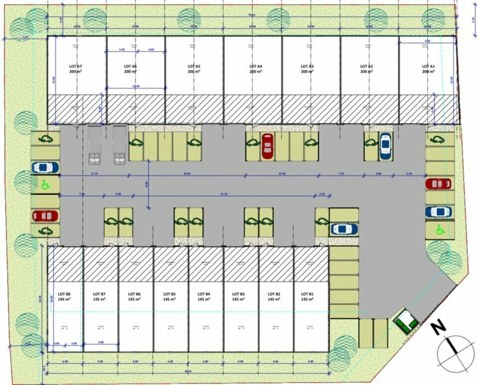 Local d’activités dans Marcilloles à louer Plan de site– Image 1 sur 8