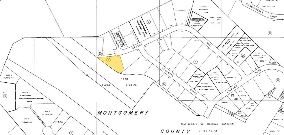 8110 Cessna Ave, Gaithersburg, MD à louer - Plan cadastral – Image 2 sur 3