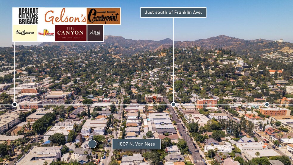 1807 N Van Ness Ave, Los Angeles, CA à vendre - Aérien – Image 3 sur 11