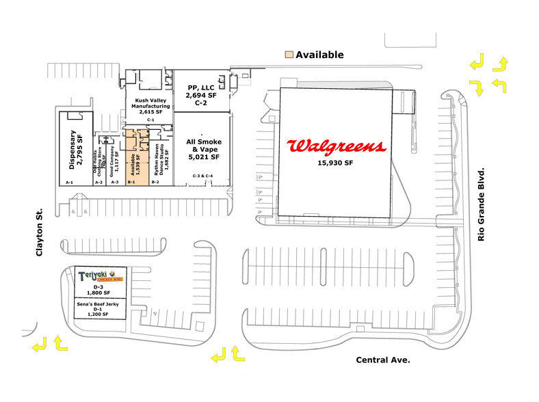 2113 Central Ave NW, Albuquerque, NM à louer - Plan de site – Image 3 sur 9