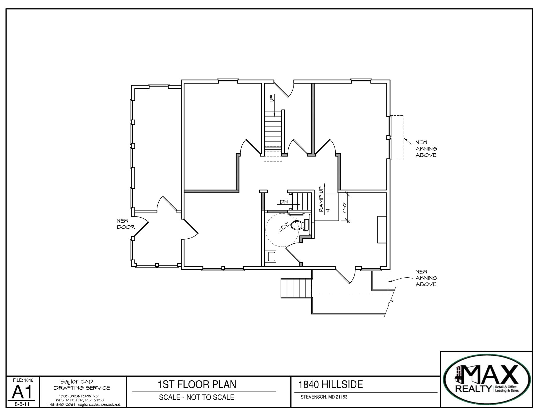 10439 Stevenson Rd, Stevenson, MD à louer Plan de site– Image 1 sur 2
