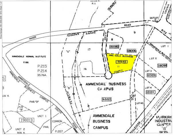 12101-12119 Indian Creek Ct, Beltsville, MD à louer - Plan cadastral – Image 2 sur 4