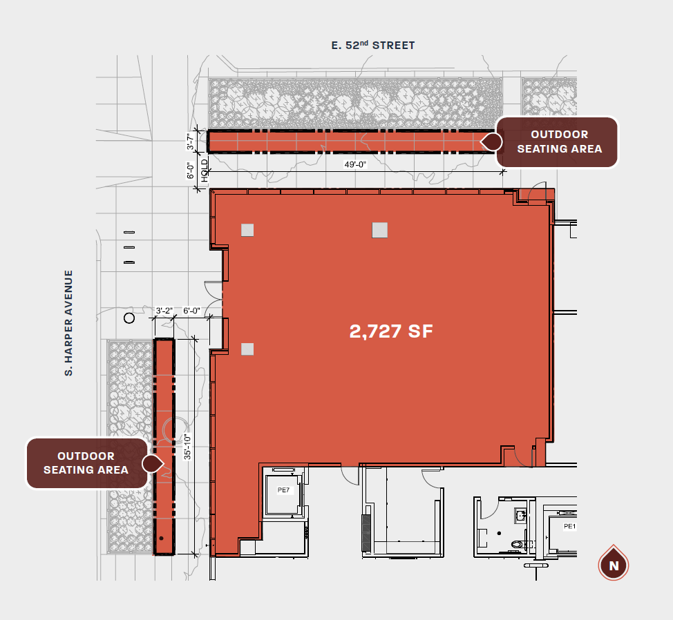 5207 S Harper Ave, Chicago, IL à louer Plan d’étage– Image 1 sur 1