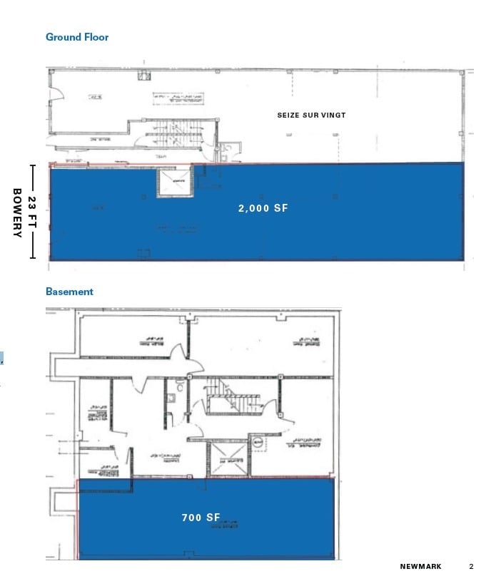 198-200 Bowery, New York, NY à louer Plan d’étage– Image 1 sur 1