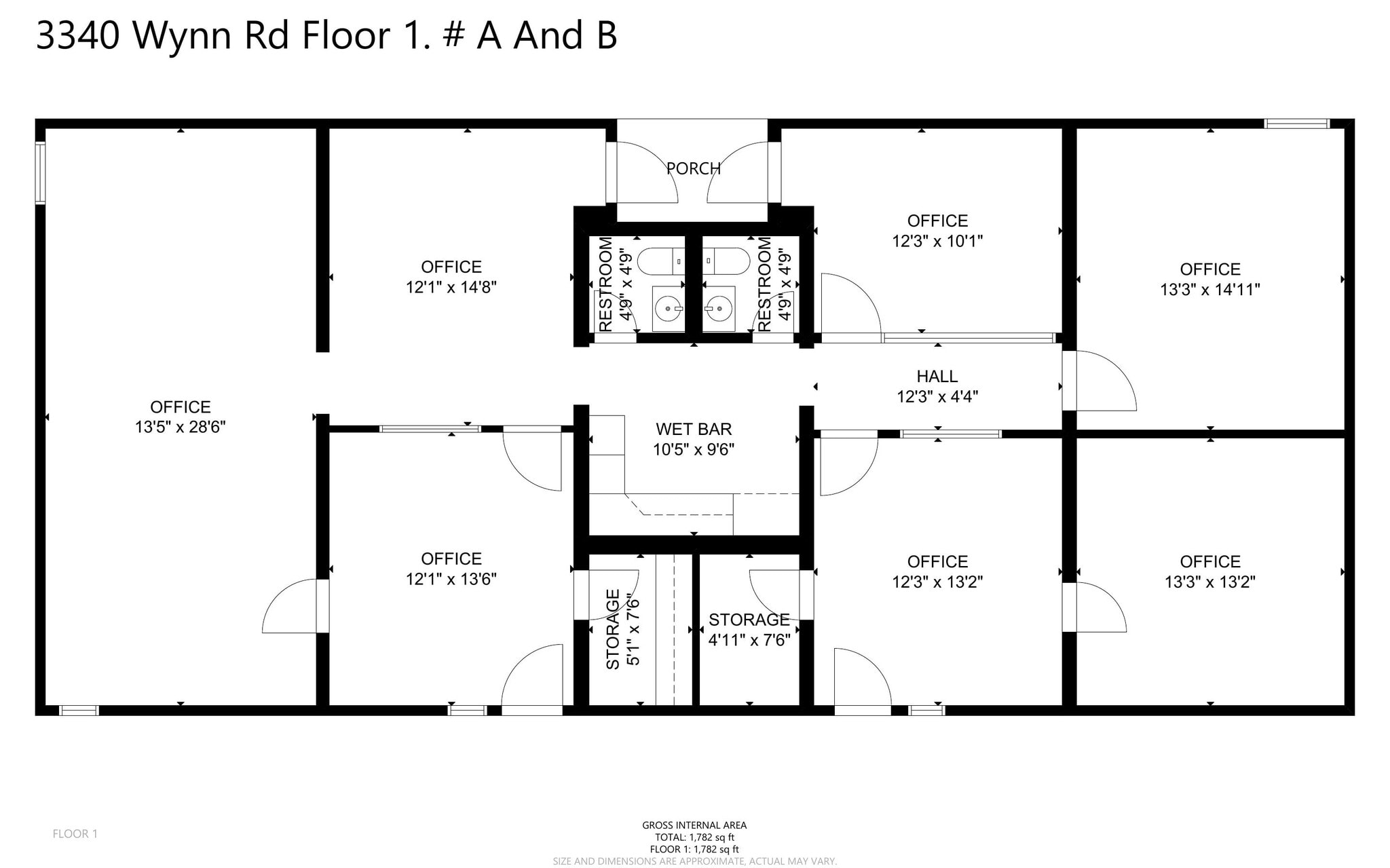 3320-3340 W Wynn Rd, Las Vegas, NV à louer Plan d’étage– Image 1 sur 1