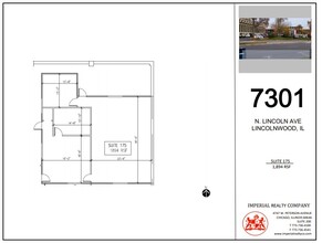 7301-7337 N Lincoln Ave, Lincolnwood, IL à louer Plan d’étage– Image 1 sur 5