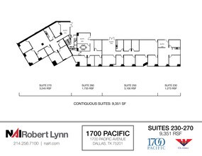 1700 Pacific Ave, Dallas, TX à louer Plan d’étage– Image 2 sur 2