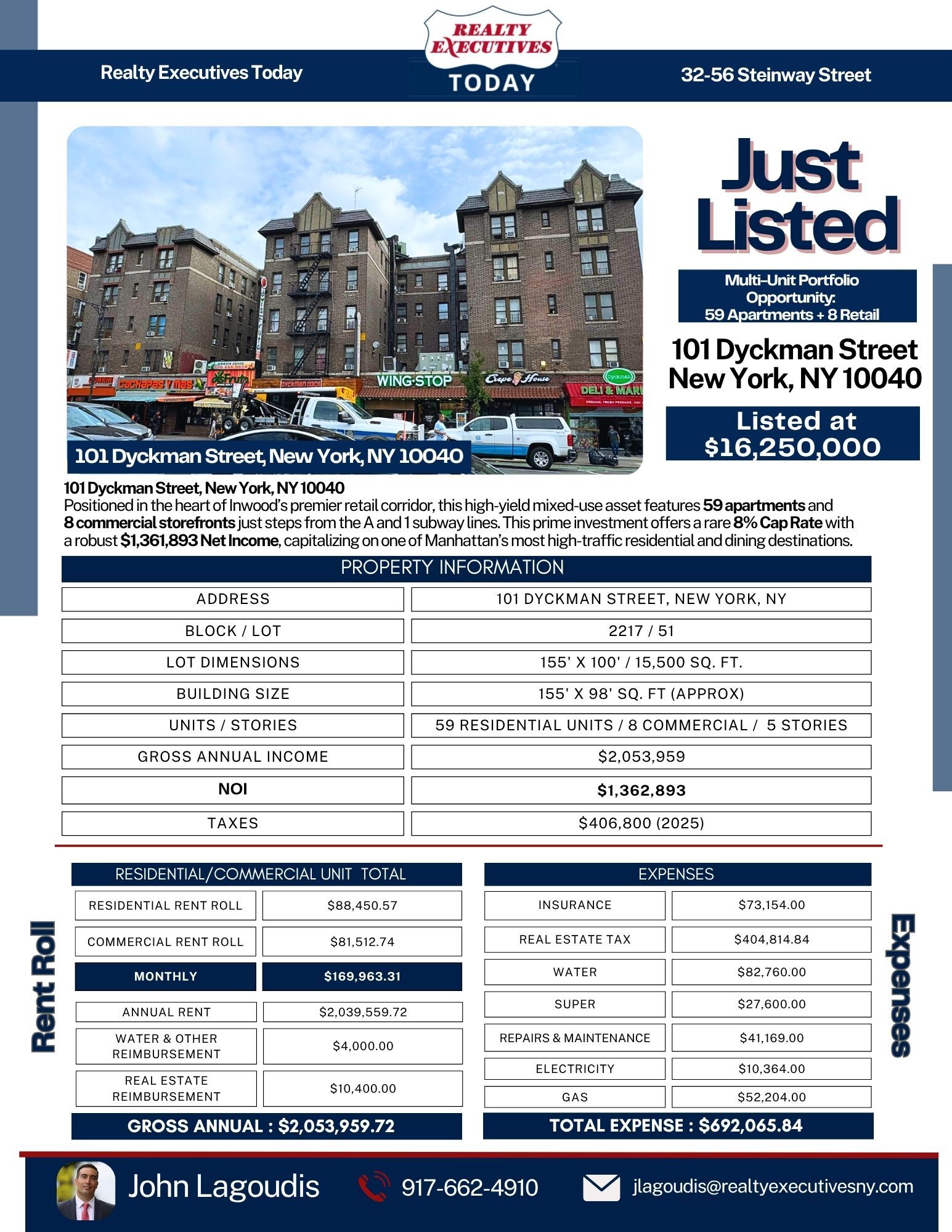 101-111 Dyckman St, New York, NY à vendre Photo principale– Image 1 sur 7