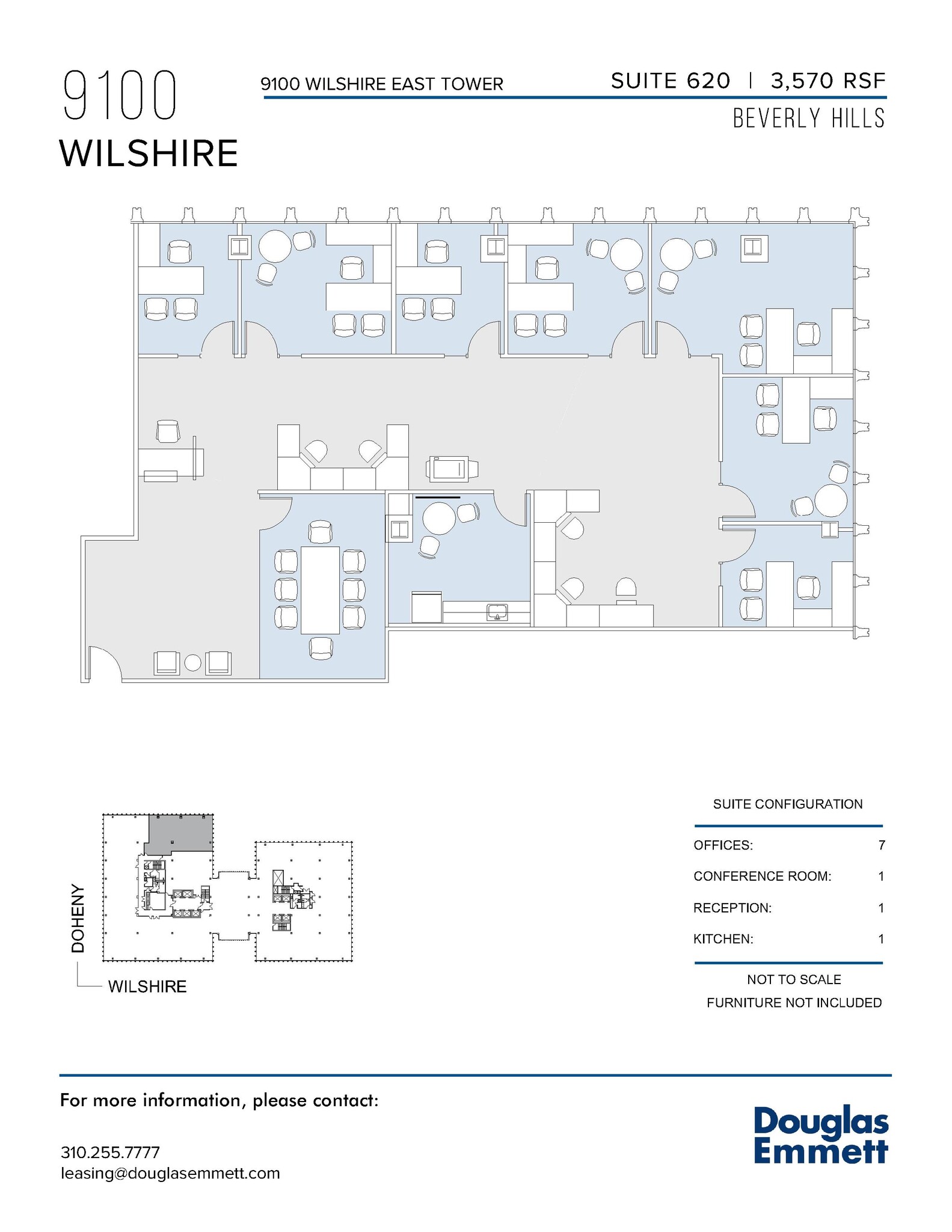 9100 Wilshire Blvd, Beverly Hills, CA à louer Plan d’étage– Image 1 sur 1