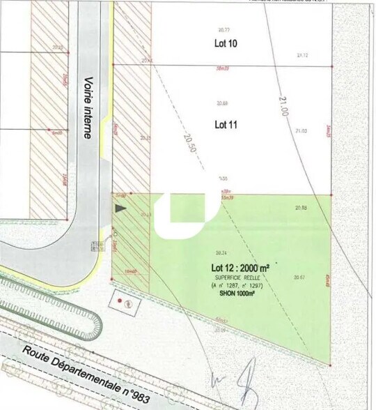 Terrain dans Faverolles à vendre - Plan d’étage – Image 3 sur 4