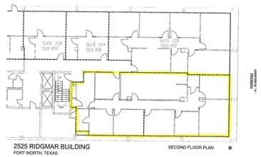 2525 Ridgmar Blvd, Fort Worth, TX à louer Plan d’étage– Image 1 sur 1