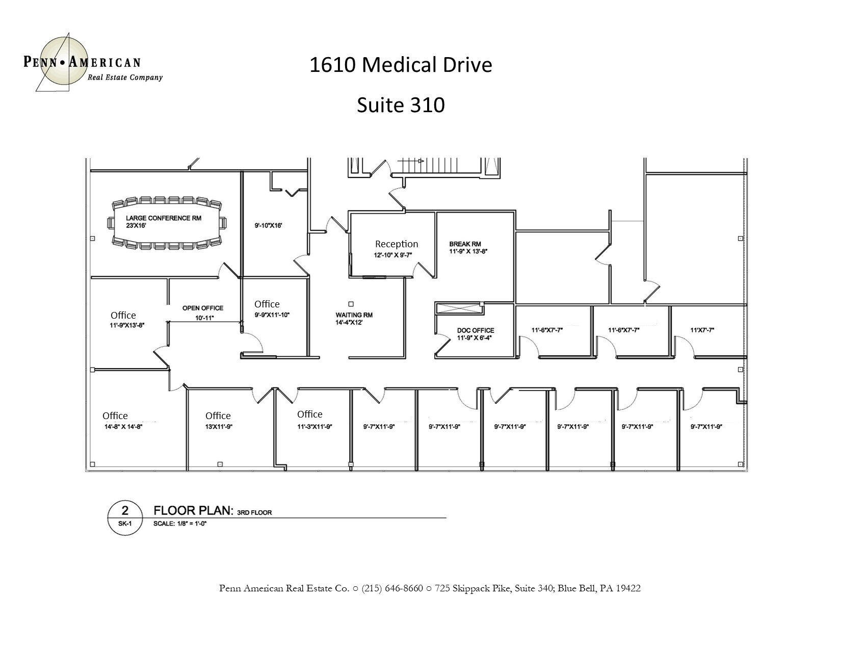 1610 Medical Dr, Pottstown, PA à louer Plan d’étage– Image 1 sur 1