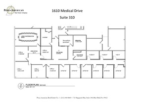 1610 Medical Dr, Pottstown, PA à louer Plan d’étage– Image 1 sur 1