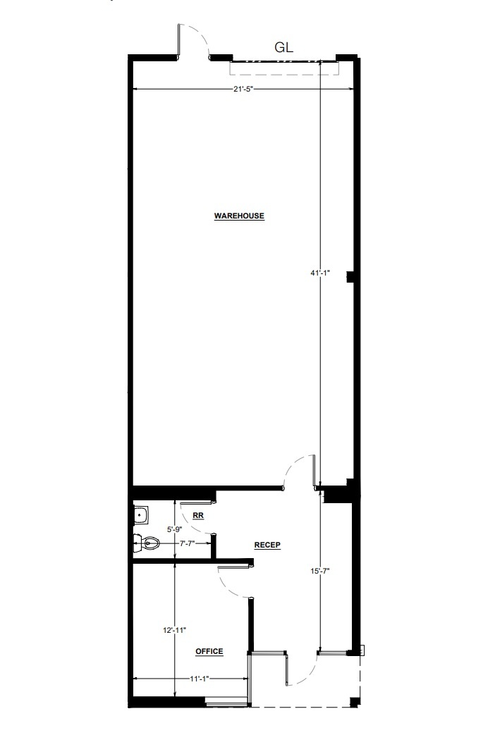 9560 Chesapeake Dr, San Diego, CA à louer Plan d’étage– Image 1 sur 1