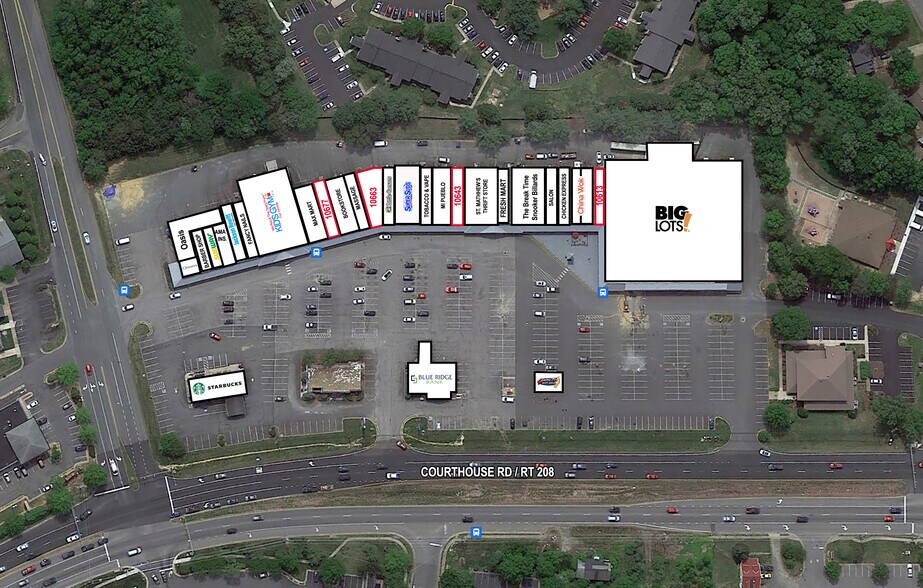 10600-10697 Courthouse Rd, Fredericksburg, VA à louer - Plan de site – Image 2 sur 3