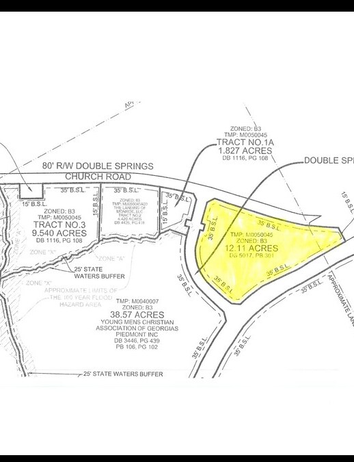 100 Double Springs Church Rd, Monroe, GA à vendre Plan de site– Image 1 sur 5