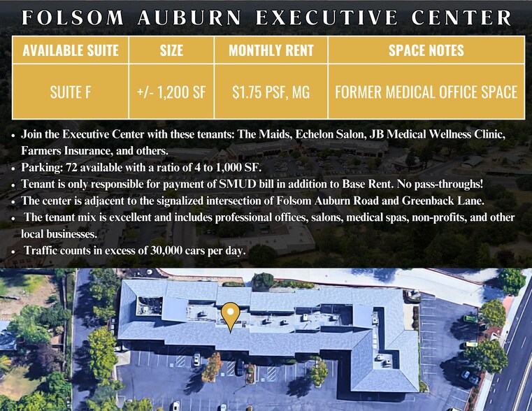 6611 Folsom Auburn Rd, Folsom, CA à louer - Photo de l’immeuble – Image 2 sur 14