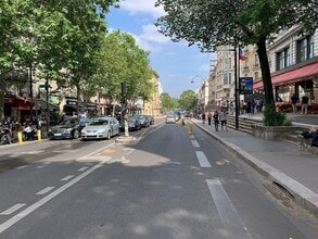 Paris - Vue aérienne vue de carte