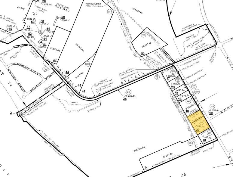 91-220-91-240 Hanua St, Kapolei, HI à vendre - Plan cadastral – Image 2 sur 3