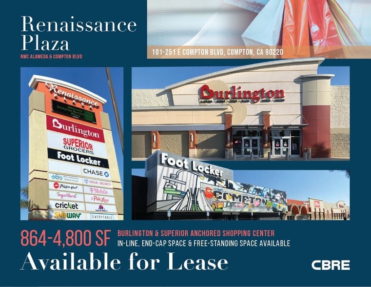 200-223 E Compton Blvd, Compton, CA à louer - Photo principale – Image 1 sur 22