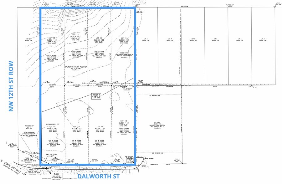 1138 Dalworth St, Grand Prairie, TX à vendre - Plan cadastral – Image 2 sur 2