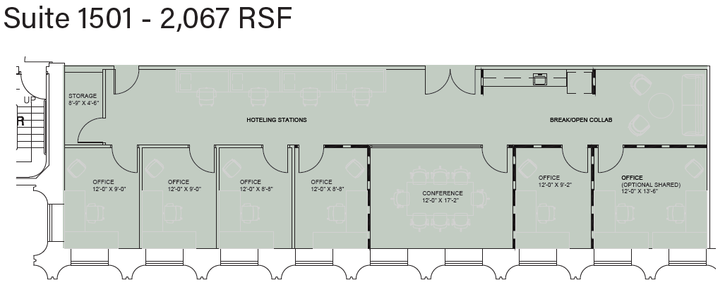 707 SW Washington St, Portland, OR à louer Plan d’étage– Image 1 sur 7