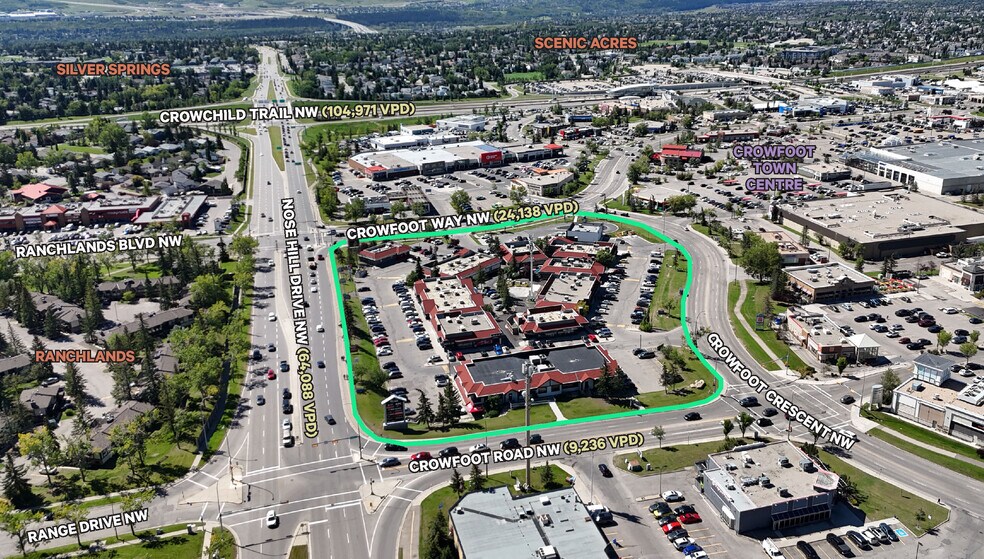 20 Crowfoot Cres NW, Calgary, AB à louer - Aérien – Image 1 sur 1
