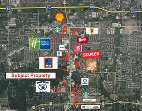 9645 Lincoln-Way Ln, Frankfort, IL - Vue aérienne vue de carte