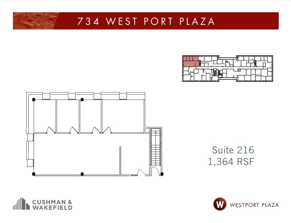 102 Westport Plaza Dr, Saint Louis, MO à louer Plan d’étage– Image 1 sur 1