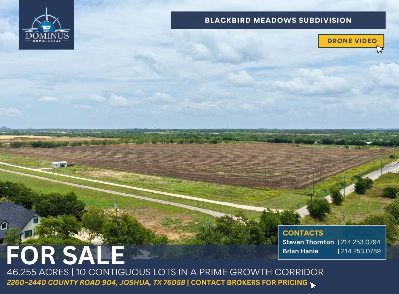 2260-2440 County Road 904, Joshua, TX à vendre Aérien– Image 1 sur 2