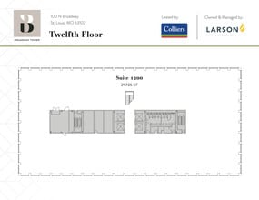100 N Broadway, Saint Louis, MO à louer Plan d’étage– Image 1 sur 1