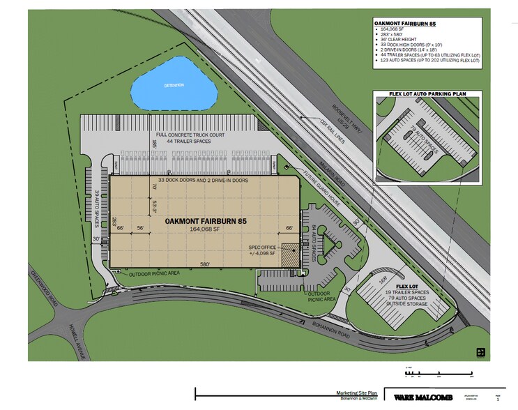 505 Bohannon Rd, Fairburn, GA à louer - Plan de site – Image 2 sur 2