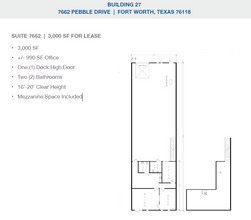 2501-2519 Gravel Dr, Fort Worth, TX à louer Plan d’étage– Image 1 sur 1