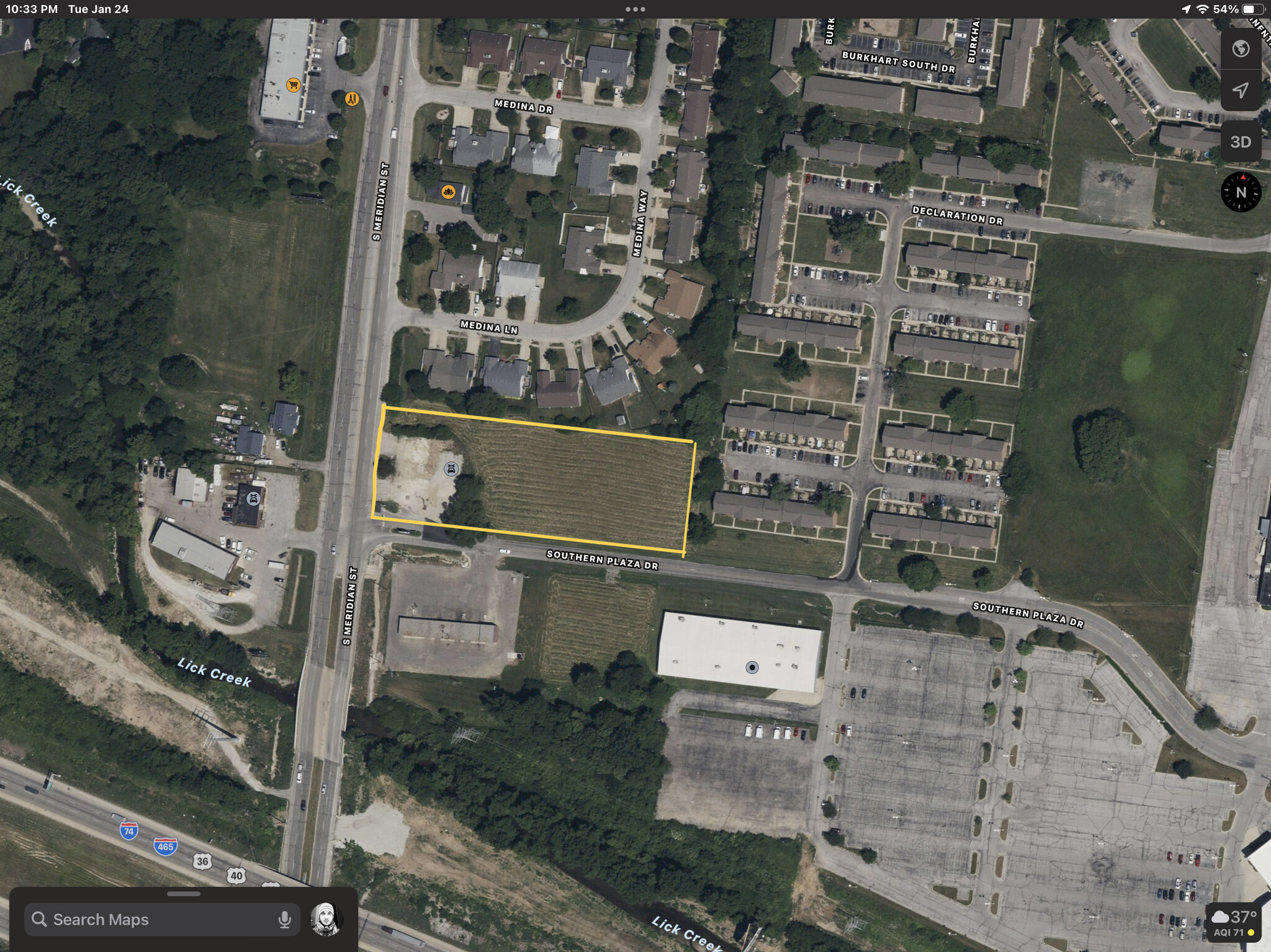 4305 S Meridian St, Indianapolis, IN à vendre Aérien– Image 1 sur 2