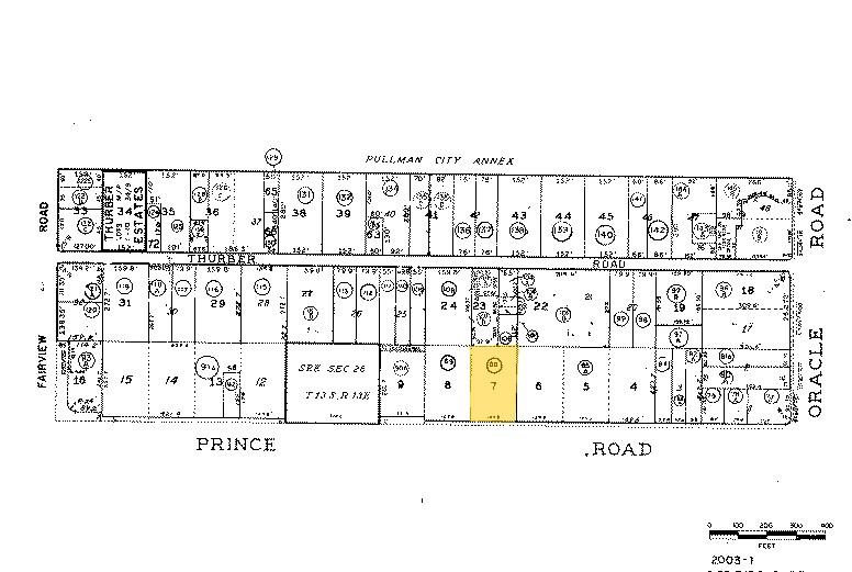 540 W Prince Rd, Tucson, AZ à louer - Plan cadastral – Image 2 sur 4