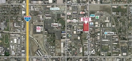 216 S Arrowhead Ave, San Bernardino, CA - VUE AÉRIENNE  vue de carte