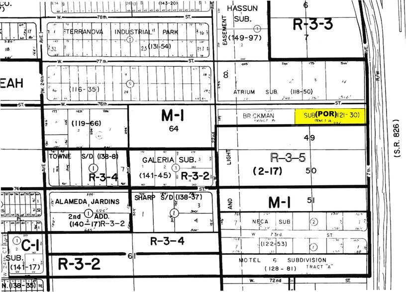 2100 W 76th St, Hialeah, FL à vendre - Plan cadastral – Image 2 sur 16