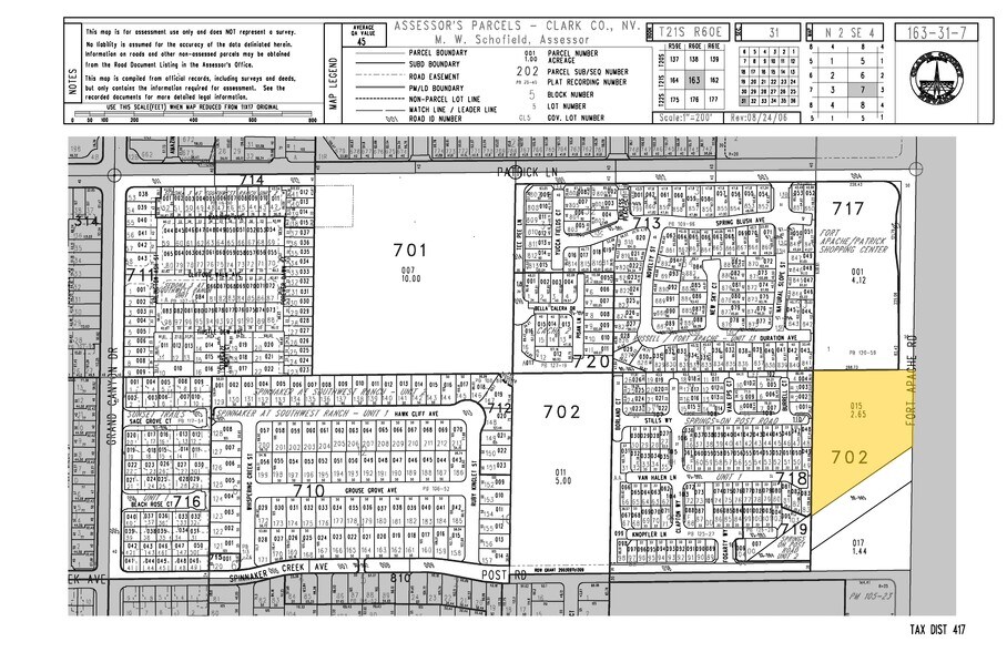 S Fort Apache Rd, Las Vegas, NV à vendre - Plan cadastral – Image 3 sur 3
