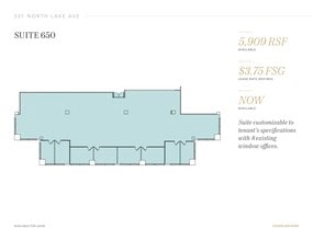 301 N Lake Ave, Pasadena, CA à louer Plan d’étage– Image 1 sur 1