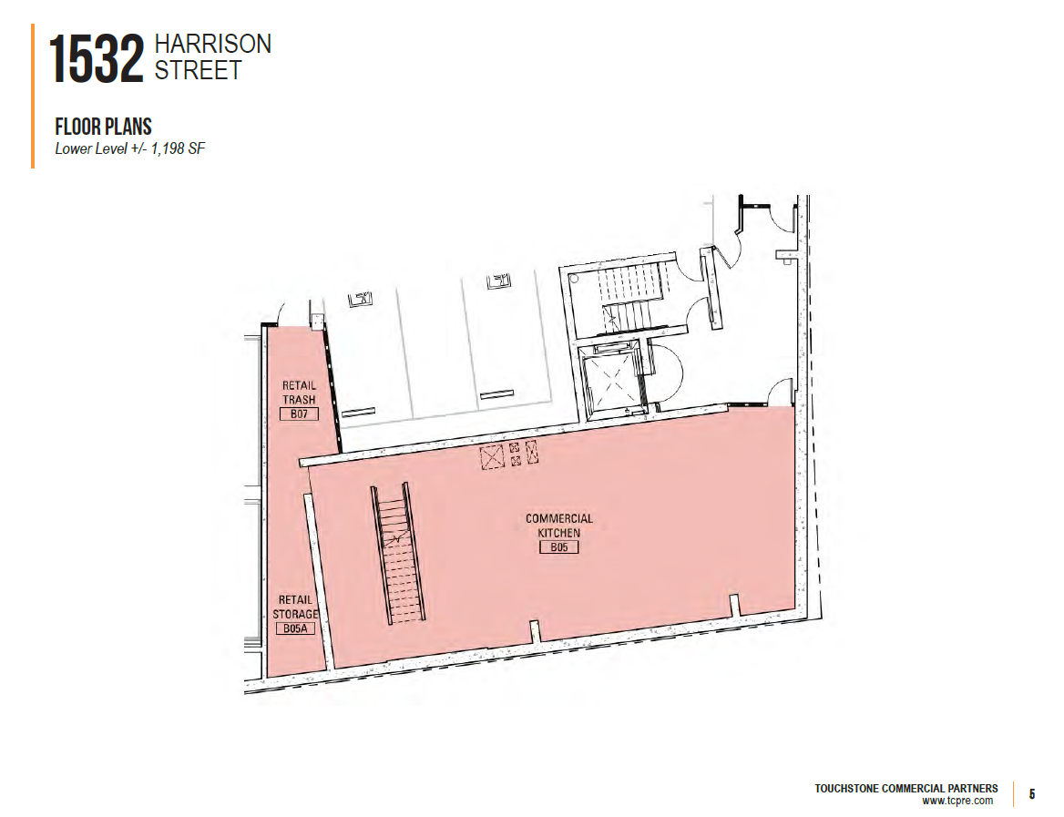 1532 Harrison St, San Francisco, CA à louer Plan d’étage– Image 1 sur 9