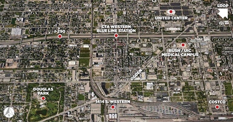 1414 S Western Ave, Chicago, IL à louer - Aérien – Image 2 sur 26