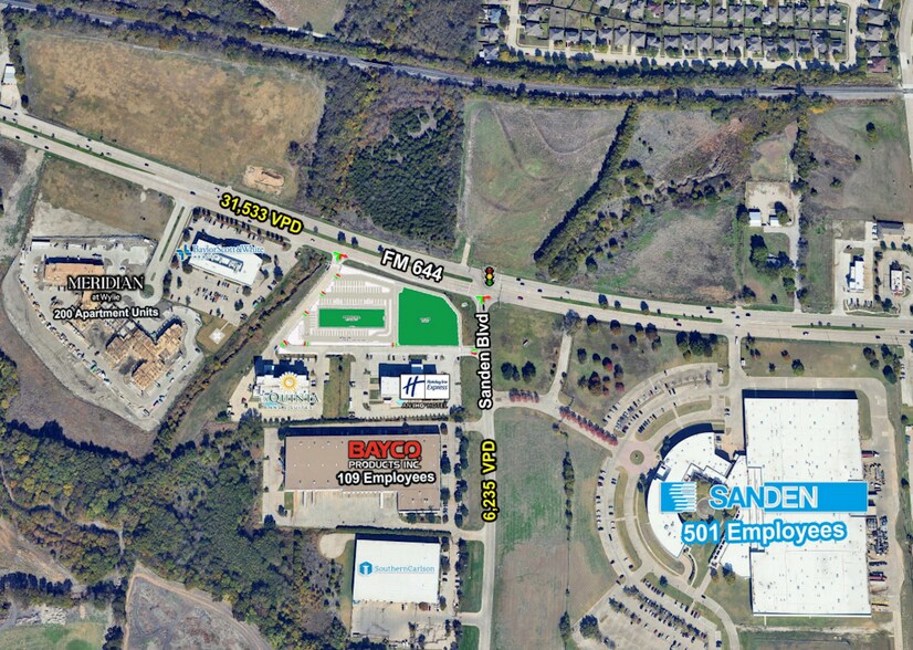 SWQ of FM 544 and Sanden Blvd., Wylie, TX à louer - Photo de l’immeuble – Image 3 sur 6