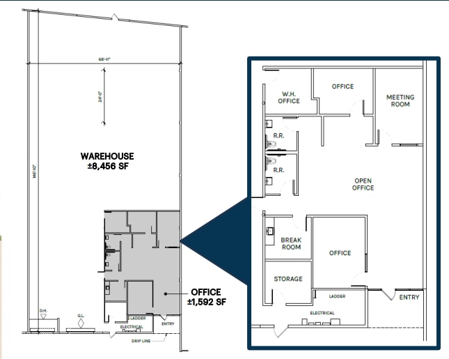 620-628 S Hambledon Ave, City of Industry, CA à louer Plan d’étage– Image 1 sur 1