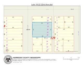 22nd Ave, Gulfport, MS à vendre - Plan cadastral – Image 2 sur 2