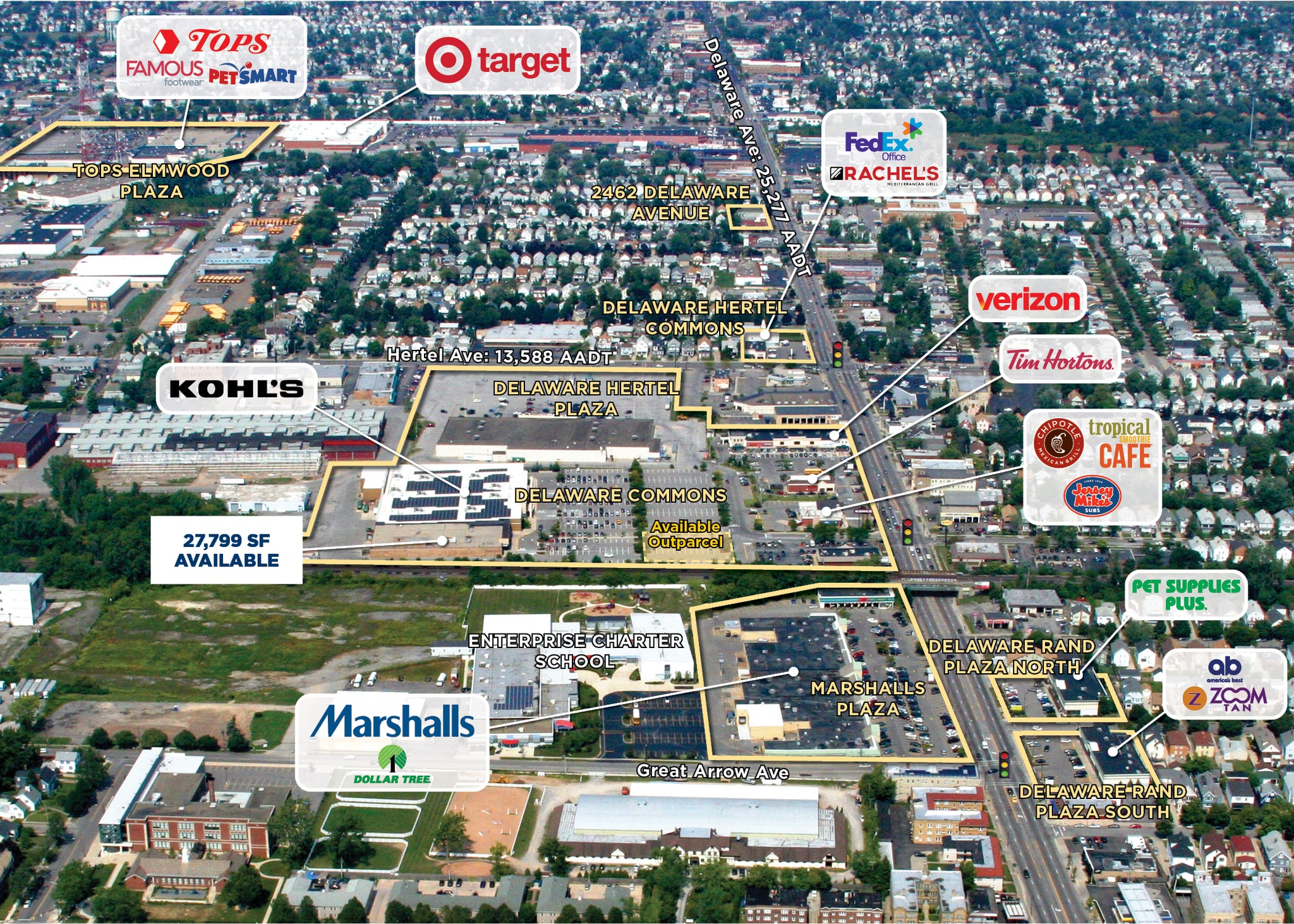 2226 Delaware Ave, Buffalo, NY à louer Photo de l’immeuble– Image 1 sur 1