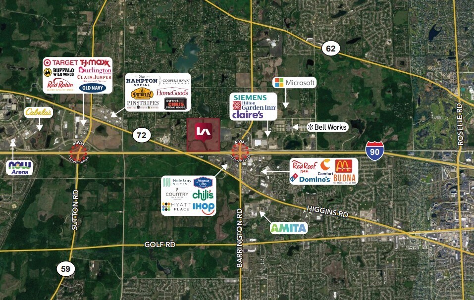 Interstate 90 & Barrington Rd, South Barrington, IL à vendre Photo de l’immeuble– Image 1 sur 2