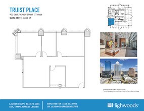 401 E Jackson St, Tampa, FL à louer Plan d’étage– Image 1 sur 1