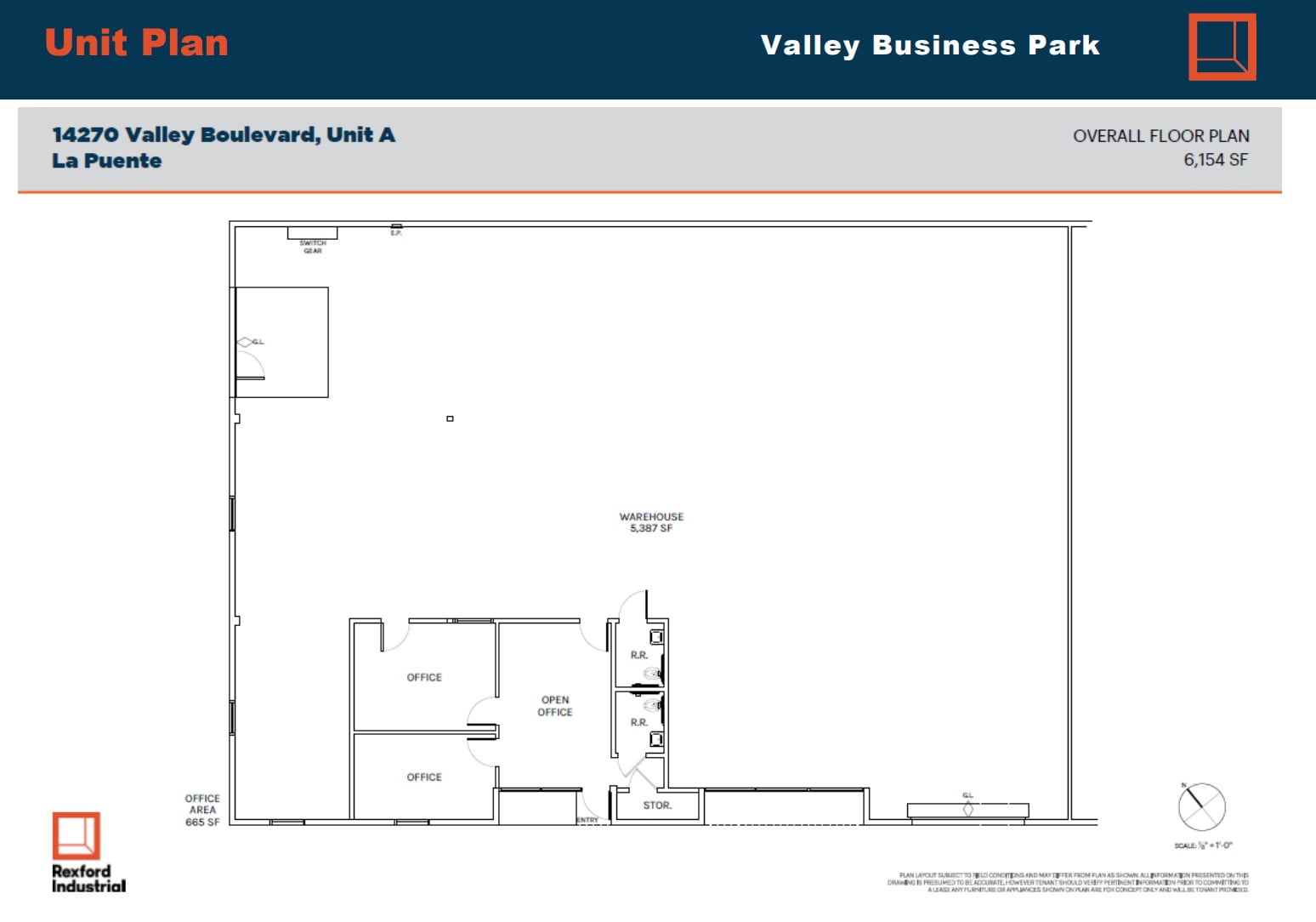 14278 Valley Blvd, City Of Industry, CA à louer Plan d’étage– Image 1 sur 1