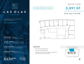350 E Las Olas Blvd, Fort Lauderdale, FL à louer Plan d’étage– Image 1 sur 1