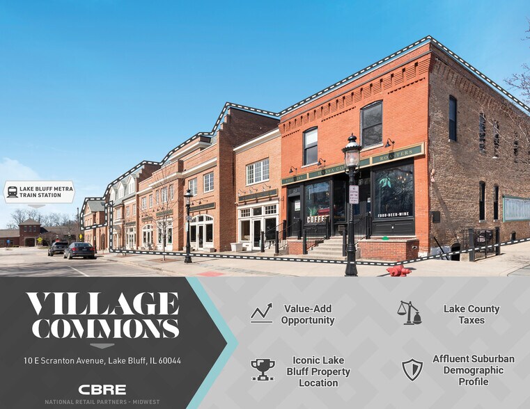 8-18 E Scranton Ave, Lake Bluff, IL à vendre - Photo de l’immeuble – Image 1 sur 6